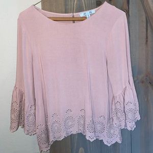 She + Sky Pink Top